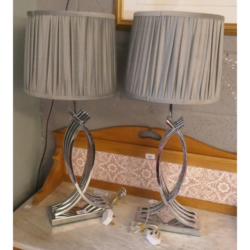 482 - Pair of Art Deco style lamps