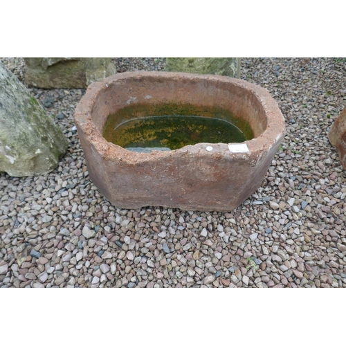 523 - Stone trough - Approx size L 64 cm W 46 cm H 32cm