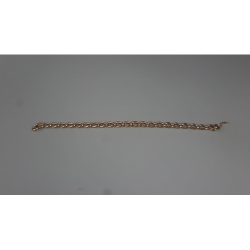 63 - Gold chain bracelet - Approx weight 12.6g A/F