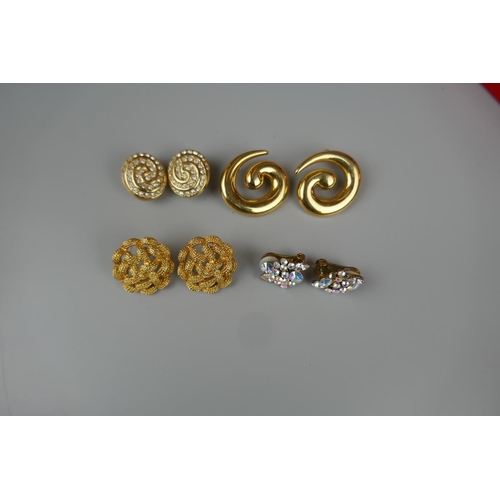 75 - Collection of earrings to include Christian Dior, Monet & Cherry Chau