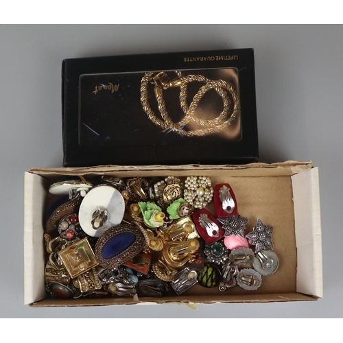 88 - Collection of costume jewellery include a large amount of vintage clip-ons and contemporary&nbs... 