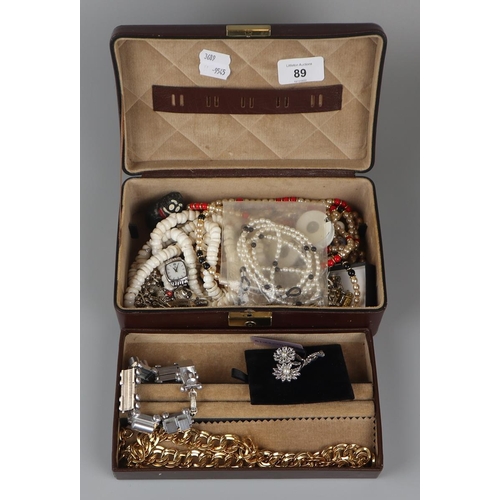 89 - Jewellery box & contents