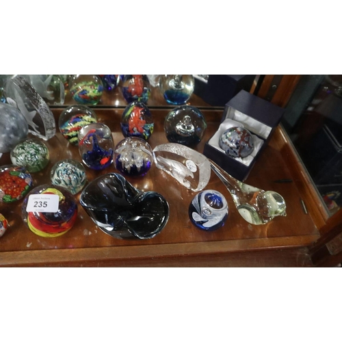 235 - Collection of paperweights