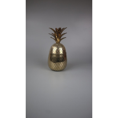 247 - Vintage pineapple ice bucket together with a cocktail shaker