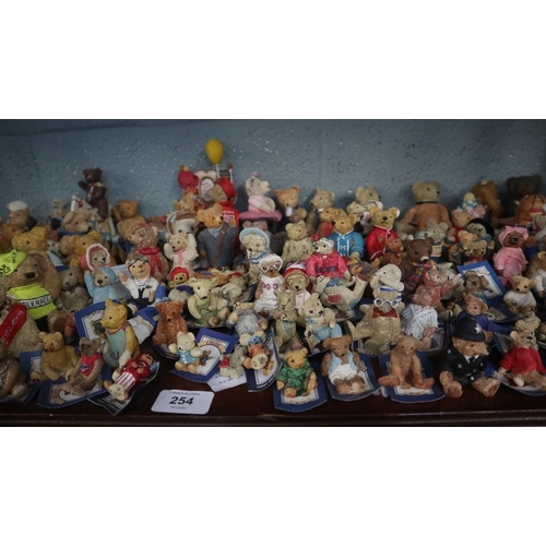 254 - Collection of Colour Box teddy figures 