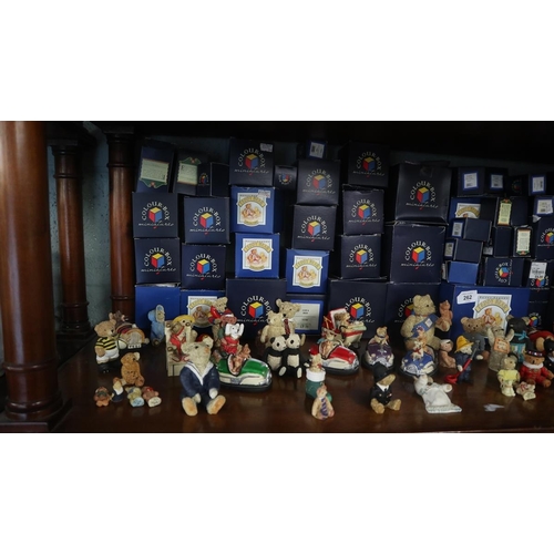 262 - Collection of Colour Box teddy figures 