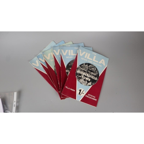 300 - Vintage Aston Villa programmes