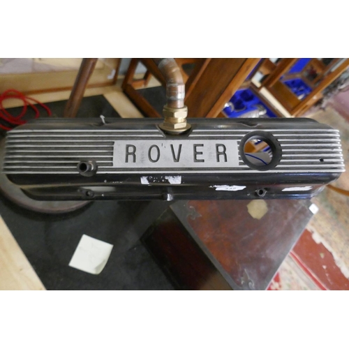 332 - Bespoke lamp made from Rover rocker cover