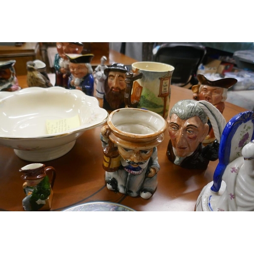 343 - Collection of ceramics to include Toby jugs , Wade Whimsies etc