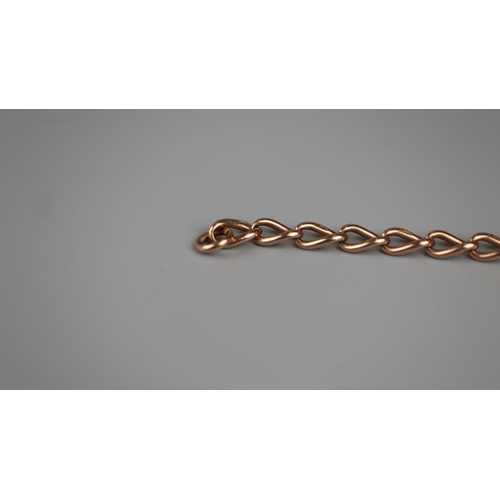 63 - Gold chain bracelet - Approx weight 12.6g A/F