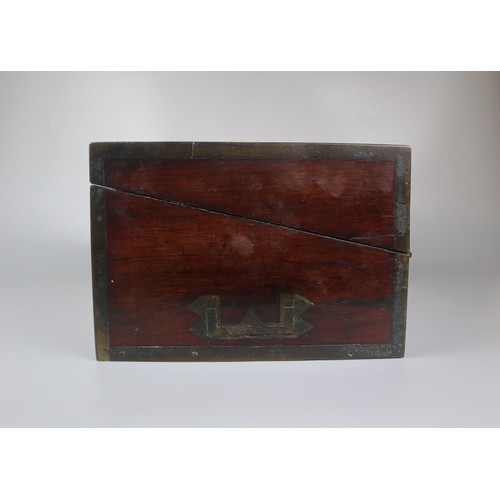 335 - Mahogany brass bound writing slope - George III