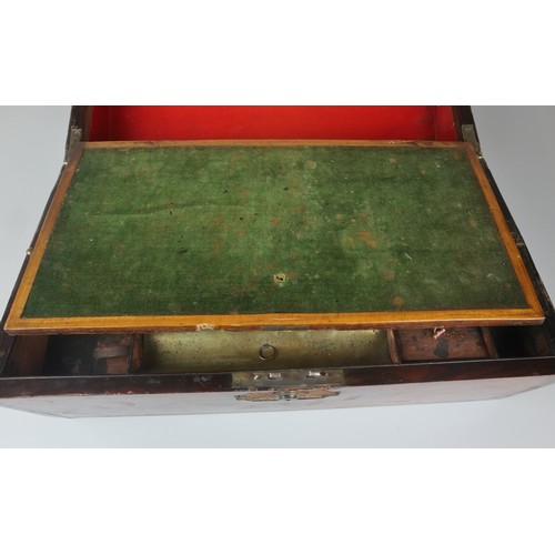 335 - Mahogany brass bound writing slope - George III