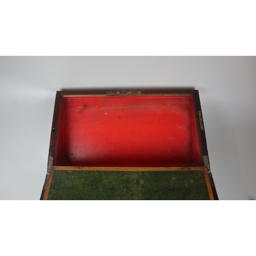 335 - Mahogany brass bound writing slope - George III