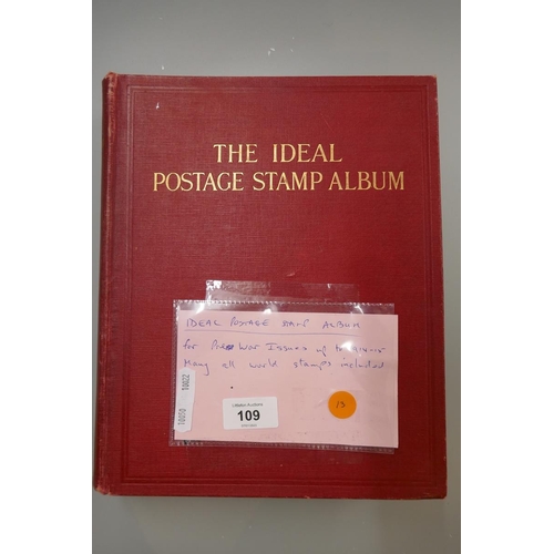 109 - Stamps - World in ideal album pre war