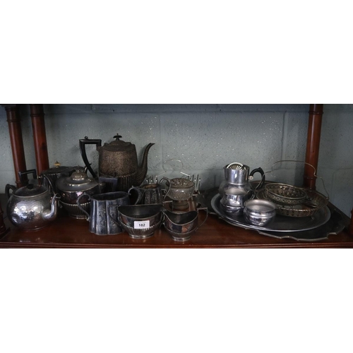 182 - Collection of silver plate