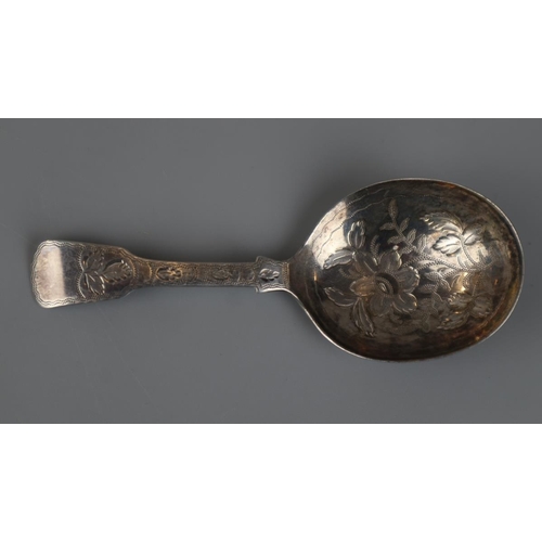 3 - Hallmarked Georgian silver caddy spoon