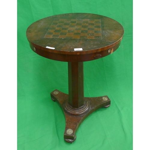 310 - Pedestal chess table