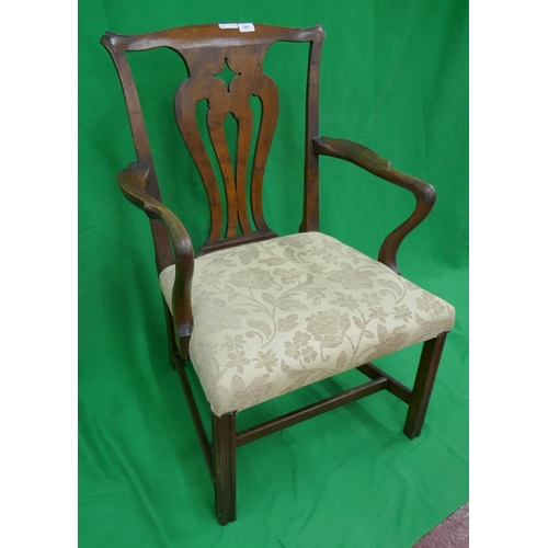 385 - Antique upholstered armchair
