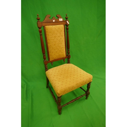 390 - Upholstered antique chair