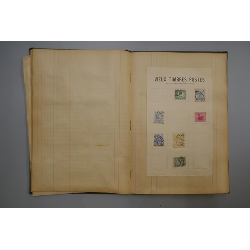 111 - Stamps - Foreign and Commonwealth earlies in ledger book
