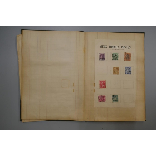 111 - Stamps - Foreign and Commonwealth earlies in ledger book