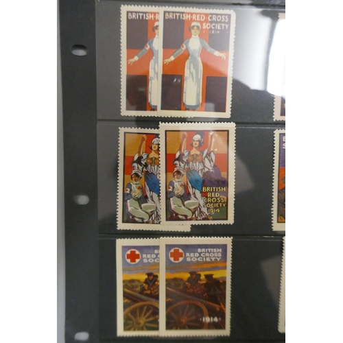 116 - Stamps - Cinderella 1914 British Red Cross labels