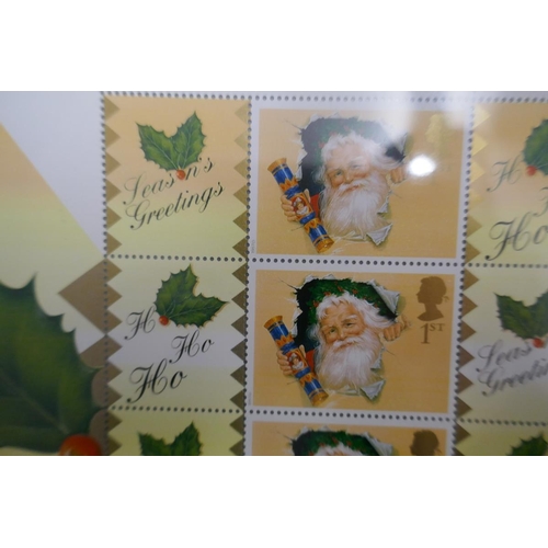118 - Stamps - GB year 2000 pair of Christmas sheetlets