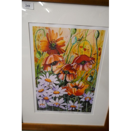 249 - Pair of L/E prints - Spring Poppies & Spring Daisies by Daniel Campbell