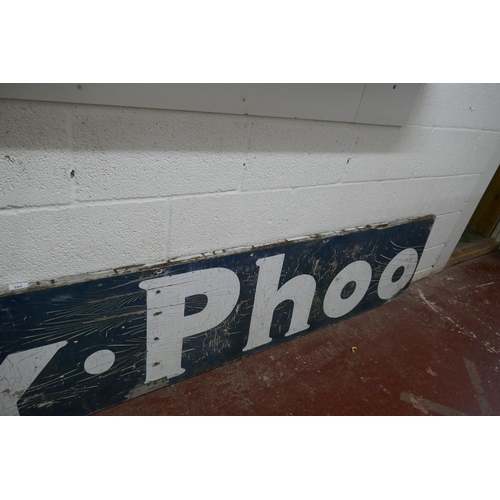 294 - Original large painted wooden Ty-Phoo sign