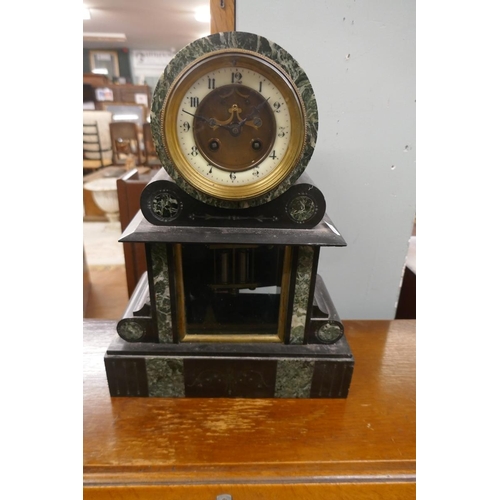 321 - Victorian marble mantle clock