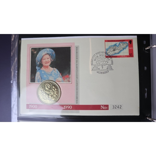 75 - Folder of royal commemorative to include £5 Crowns etc