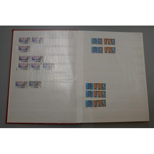 98 - Stamps - GB duplicate 1964-69 commemoratives duplicates in stock book