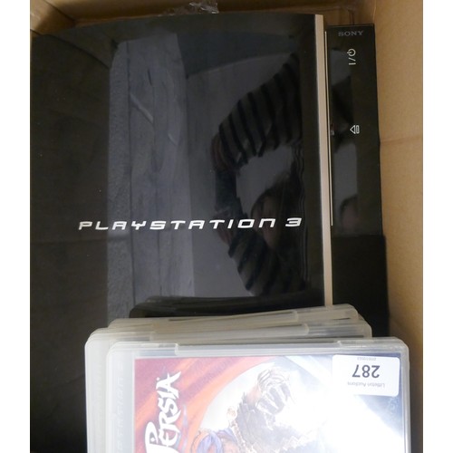 287 - Play Station 3 with games