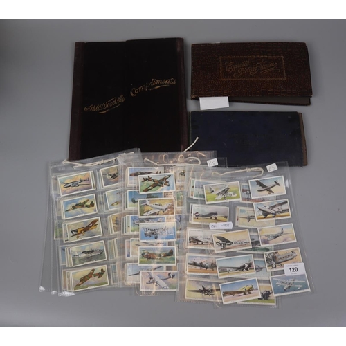 120 - Collection of cigarette cards to include albums