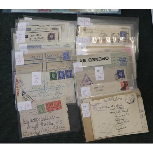 135 - Stamps - Military censored covers and postcards (32)