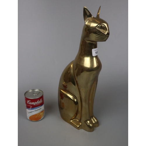 149 - Brass Egyptian style Sphynx cat - Approx height: 39cm