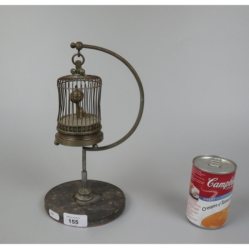 155 - Vintage bird cage clock 