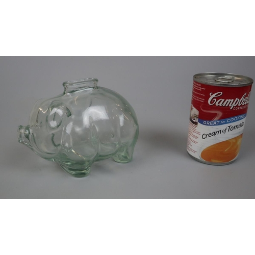 160 - Vintage glass money box