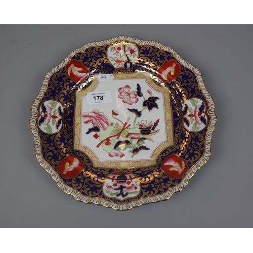 178 - Masons ironstone cabinet plate