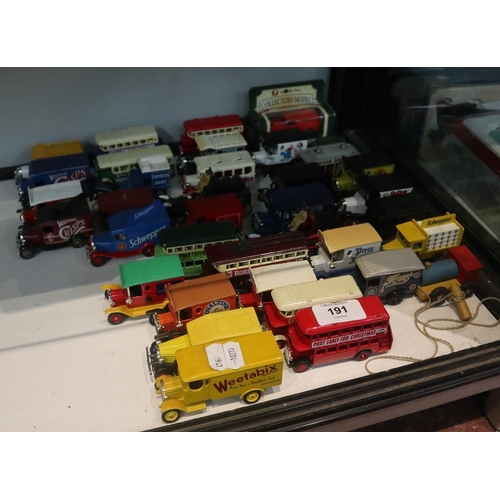 191 - Collection of die cast commercial vehicles 