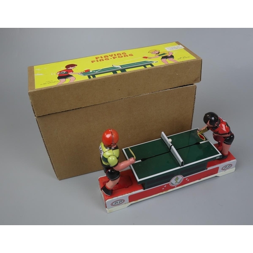 201 - Tin plate table tennis toy in box