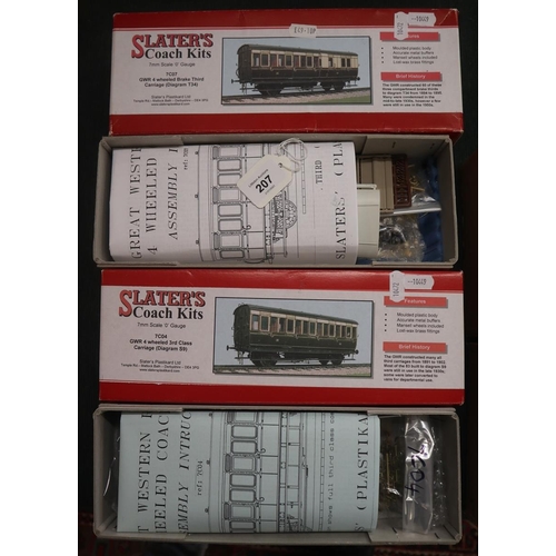 207 - Pair of Slater's coach kits