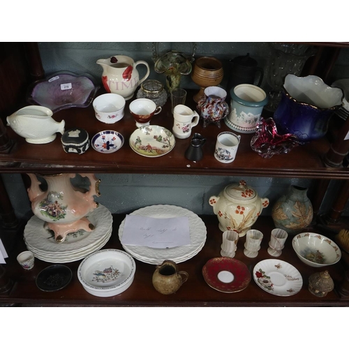 216 - Collection of glass and ceramics to include Emma Bridgewater, Wedgwood etc