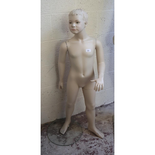 234 - Child mannequin - Approx height: 118cm