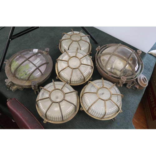 241 - Collection of external nautical lamps