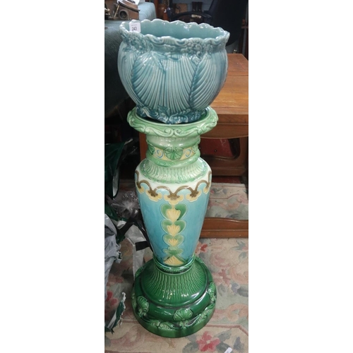 243 - Antique Jardinière on stand