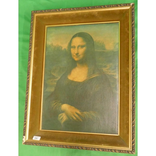 280 - Oleograph - Mona Lisa (authenticity to be confirmed)!