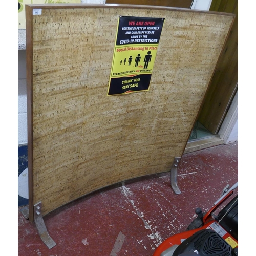 345 - Cork board partition screen 