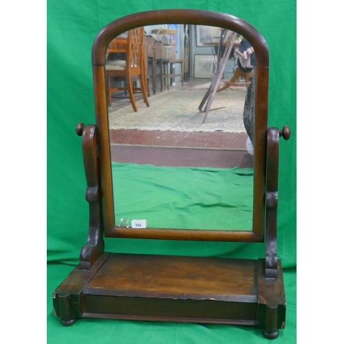 354 - Mahogany dressing table vanity mirror