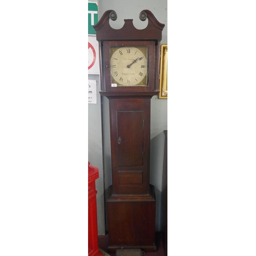 357 - Country house oak long case clock by Sam Simms of Chipping Norton